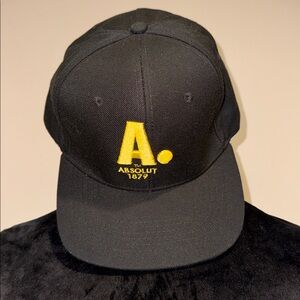 Absolut Vodka hat -Citroen yellow A - NWOT